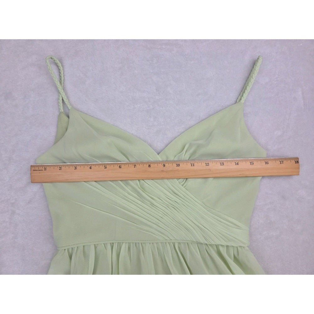 Mac Duggal Chiffon Braided Strap Tiered Formal Mini Dress Mint Green Size 2 NWT‎ - Picture 11 of 14